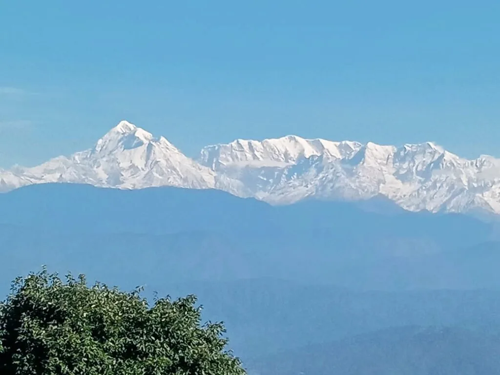 Himalayan view from Majkhali near Ranikhet, Uttarakhand